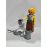 PLAYMOBIL ALDEANA CON ACCESORIOS DE COCINA, MEDIEVAL , BELEN - 16/8/23