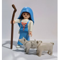 PLAYMOBIL ALDEANA , PASTORA CON CERDITOS , MEDIEVAL , BELEN - 16/6/23