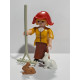 PLAYMOBIL ALDEANA CON CONEJOS ,AGRICULTORA  , MEDIEVAL , BELEN - 5/6/23