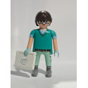 PLAYMOBIL FIGURA VETERINARIO CON ORDENADOR , MEDICO  - 28/9/23