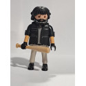 PLAYMOBIL FIGURA MALOTE CON BATE DE BEISBOL , LADRON  - 28/9/23