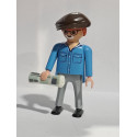 PLAYMOBIL FIGURA ABUELO CON PERIODICO Y GORRA  - 28/9/23