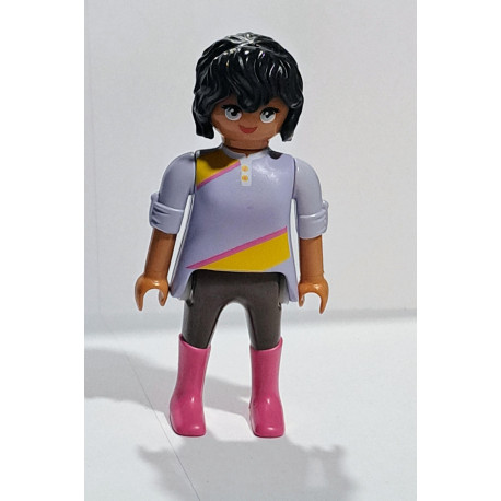 PLAYMOBIL FIGURA NEGRA CON PELO RIZADO  - 28/9/23