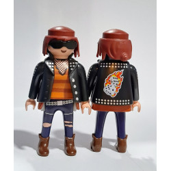 PLAYMOBIL FIGURA MALOTA , ROCKERA - 28/9/23