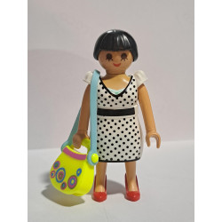 PLAYMOBIL MORENA Y COLETA CON VESTIDO Y BOLSO - 16/8/23