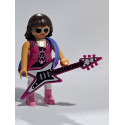 PLAYMOBIL ROCKERA CON GUITARRA ELECTRICA   - 5/6/23