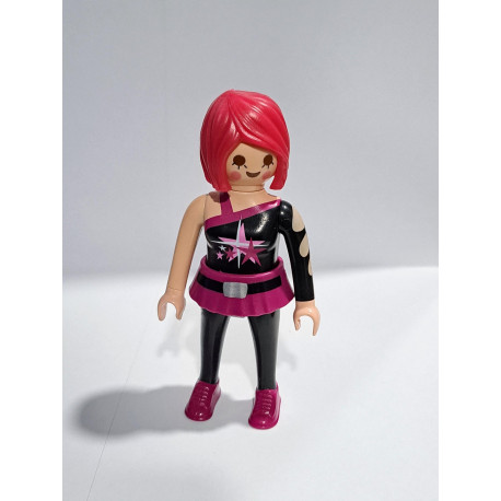 PLAYMOBIL FIGURA CHICA MODERNA PELO ROSA - 18/12/23