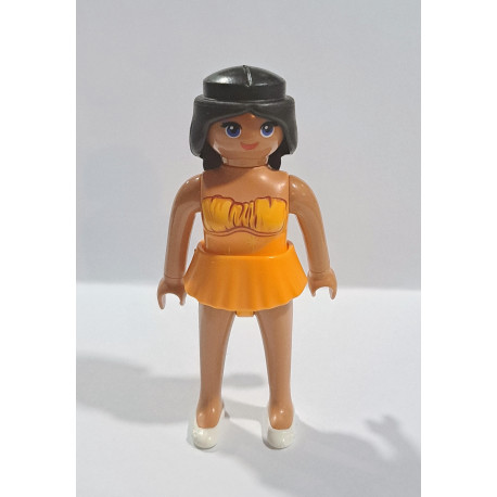 PLAYMOBIL CHICA MORENA CON FALDA - 10/6/21