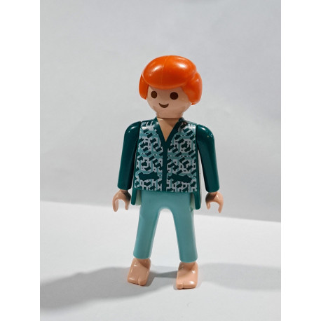 PLAYMOBIL FIGURA HOMBRE PIJAMA PELO RAREZA - 13/11/16