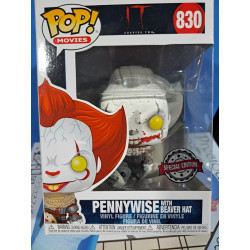 FUNKO POP PENNYWISE CON GORRA EXCLUSIVO BLANCO Y NEGRO