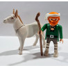 PLAYMOBIL ALDEANO CON SU BURRO , BELEN  - 30/9/15