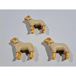 PLAYMOBIL 3X OVEJA PEQUEÑA CREMA - 2/10/20