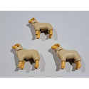 PLAYMOBIL 3X OVEJA PEQUEÑA CREMA - 2/10/20