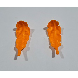 PLAYMOBIL 2X PLUMA NARANJA PARA CASCO - 2/10/20