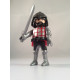 PLAYMOBIL SOLDADO MEDIEVAL CON PECHO ROJO -  22/9/20