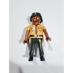 PLAYMOBIL FIGURA VIGILANTE NEGRO SAFARI - 16/11/18