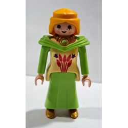 PLAYMOBIL FIGURA PRINCESA MEDIEVAL TRAJE VERDE - 8/12/22