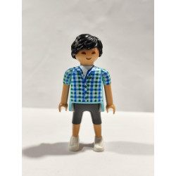 PLAYMOBIL FIGURA ASIATICO CON CAMISA CUADROS  - 2/7/24