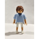 PLAYMOBIL FIGURA CHICO CAMISETA AZUL Y ZAPATILLAS BLANCAS  - 2/7/24