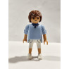 PLAYMOBIL FIGURA CHICO CAMISETA AZUL Y ZAPATILLAS BLANCAS  - 2/7/24