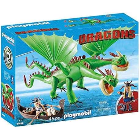 PLAYMOBIL 9458 DRAGON 2 CABEZAS CON CHUSCO Y BRUSCA