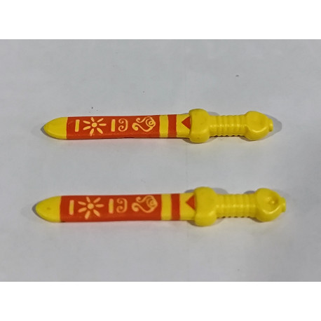 PLAYMOBIL 2X ESPADA ROMANA ROJA Y AMARILLA - 2/7/24