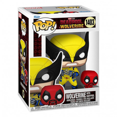 FUNKO POP DEADPOOL 3 - WOLVERINE WITH BABYPOOL 1403
