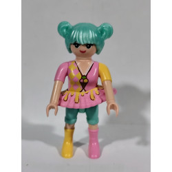 PLAYMOBIL CHICA PELA AZUL Y TRAJE DE PAYASA - 13/8/24