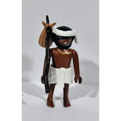 PLAYMOBIL PEREGRINO NEGRO , ALDEANO , BELEN  - 5/6/