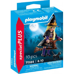 PLAYMOBIL SPECIAL PLUS 71584 - BRUJA CON ESCOBA VOLADORA