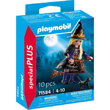 PLAYMOBIL SPECIAL PLUS 71584 - BRUJA CON ESCOBA VOLADORA
