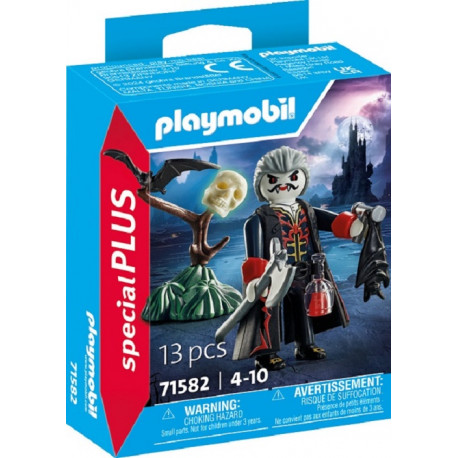 PLAYMOBIL SPECIAL PLUS 71582 - VAMPIRO CON HACHA Y MURCIELAGO , DRACULA