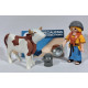 PLAYMOBIL ALDEANA CON VACA , BELEN  - 10/11/18