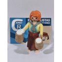 PLAYMOBIL ALDEANA , CAMARERA CON JARRAS DE CERVEZA , BELEN  - 10/11/18