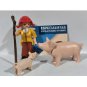 PLAYMOBIL ALDEANA , PASTORA CON CERDOS , BELEN  - 10/11/18