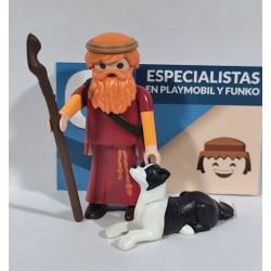 PLAYMOBIL ALDEANO , PEREGRINO CON PERRO , BELEN  - 10/11/18