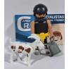 PLAYMOBIL ALDEANO , LECHERO CON CABRA , BELEN  - 10/11/18