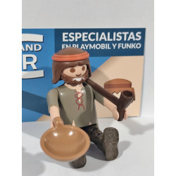 PLAYMOBIL ALDEANO , MENDIGO CON PIPA , BELEN  - 10/11/18