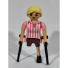 PLAYMOBIL MUJER CON PIERNA AMPUTADA Y MULETAS - 15/3/19