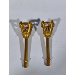 PLAYMOBIL 2X ANTORCHA DORADA - 20/9/15