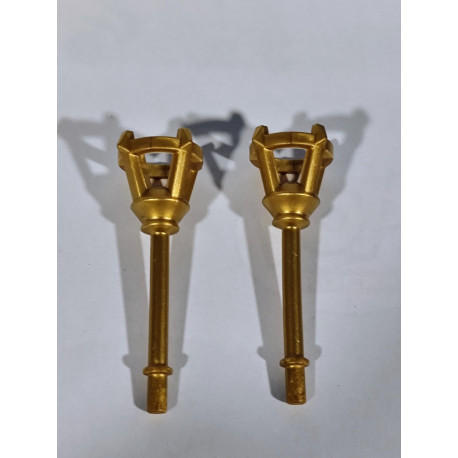 PLAYMOBIL 2X ANTORCHA DORADA - 20/9/15