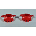 PLAYMOBIL 2X CUELLO , PROTECTOR HOMBRO MEDIEVAL ROJOS - 20/9/15