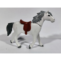 PLAYMOBIL  CABALLO GRIS CON SILLA - 20/9/15