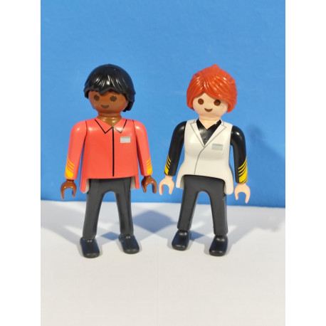PLAYMOBIL PAREJA TRABAJADORES SUPERMERCADO - 29/10/18