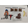 PLAYMOBIL OBRERO CONSTRUCCION CON ACCESORIOS Y VALLA  - 17/5/20