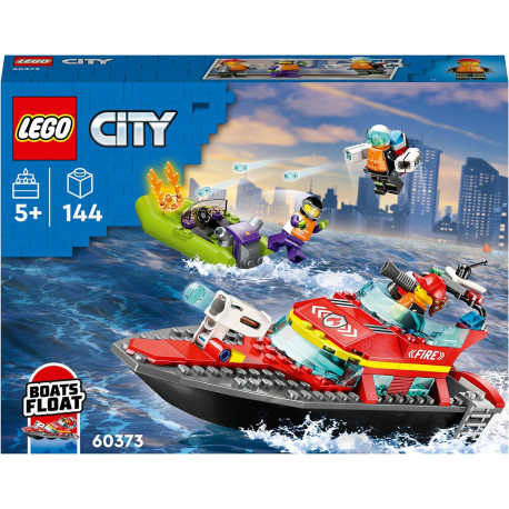 LEGO CITY - 60373 LANCHA DE BOMBEROS DE RESCATE