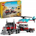 LEGO CREATOR - 31146 CAMION PLATAFORMA CON HELICOPTERO