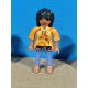 PLAYMOBIL FIGURA CHICA MORENA CAMISETA MODERNA - 16/3/22