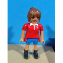PLAYMOBIL FIGURA CHICA CON CAMISETA ROJA - 16/3/22