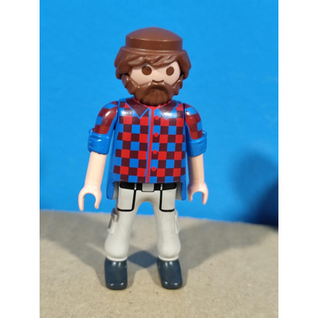 PLAYMOBIL FIGURA CHICO CON CAMISA CUADROS - 16/3/22